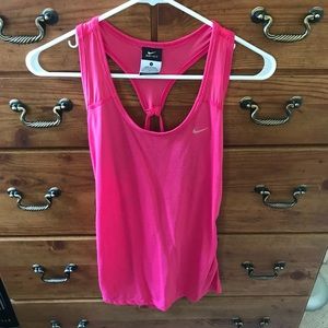 {Nike} pink Racerback tank top mesh